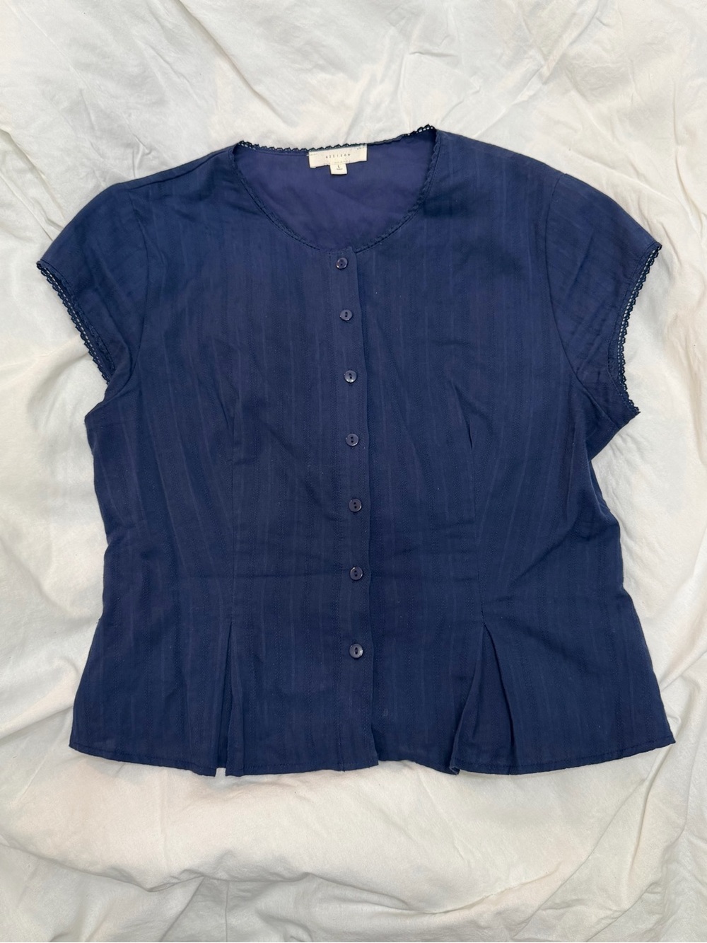 Mod Ref navy blue blouse